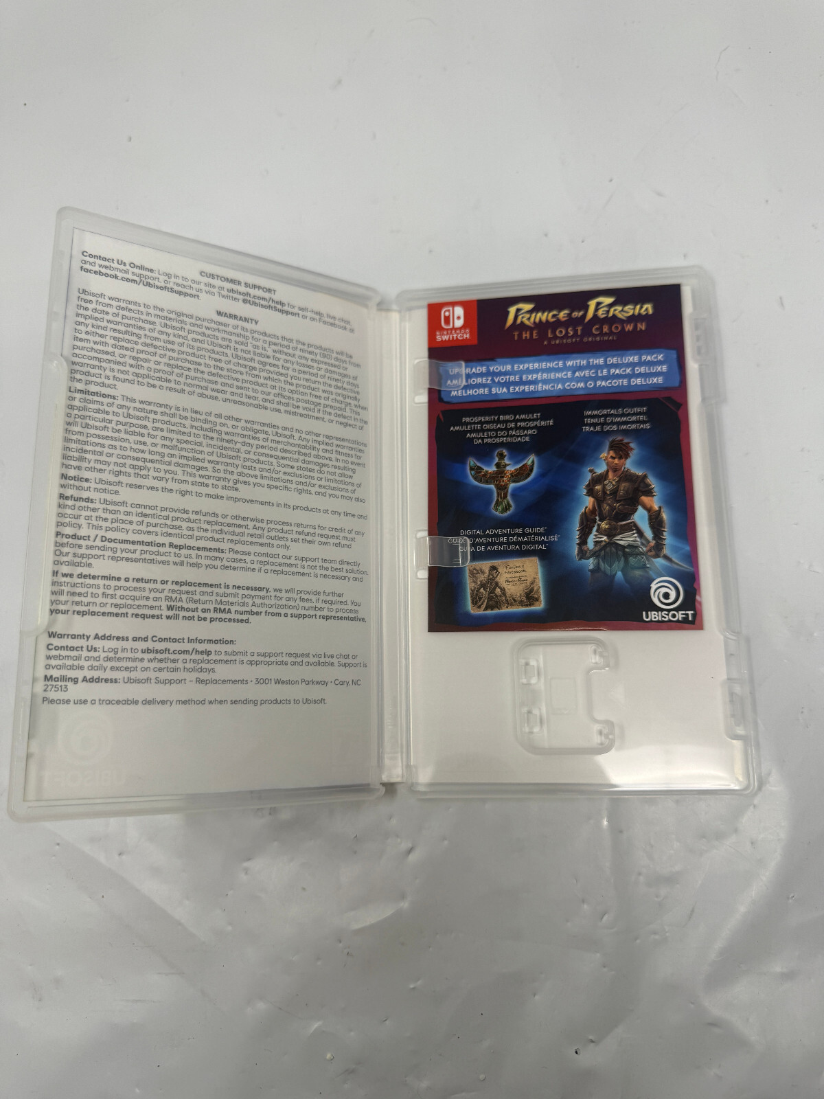 Authentic Box Case ONLY Replacement Nintendo Switch Prince of Persia Lost Crown