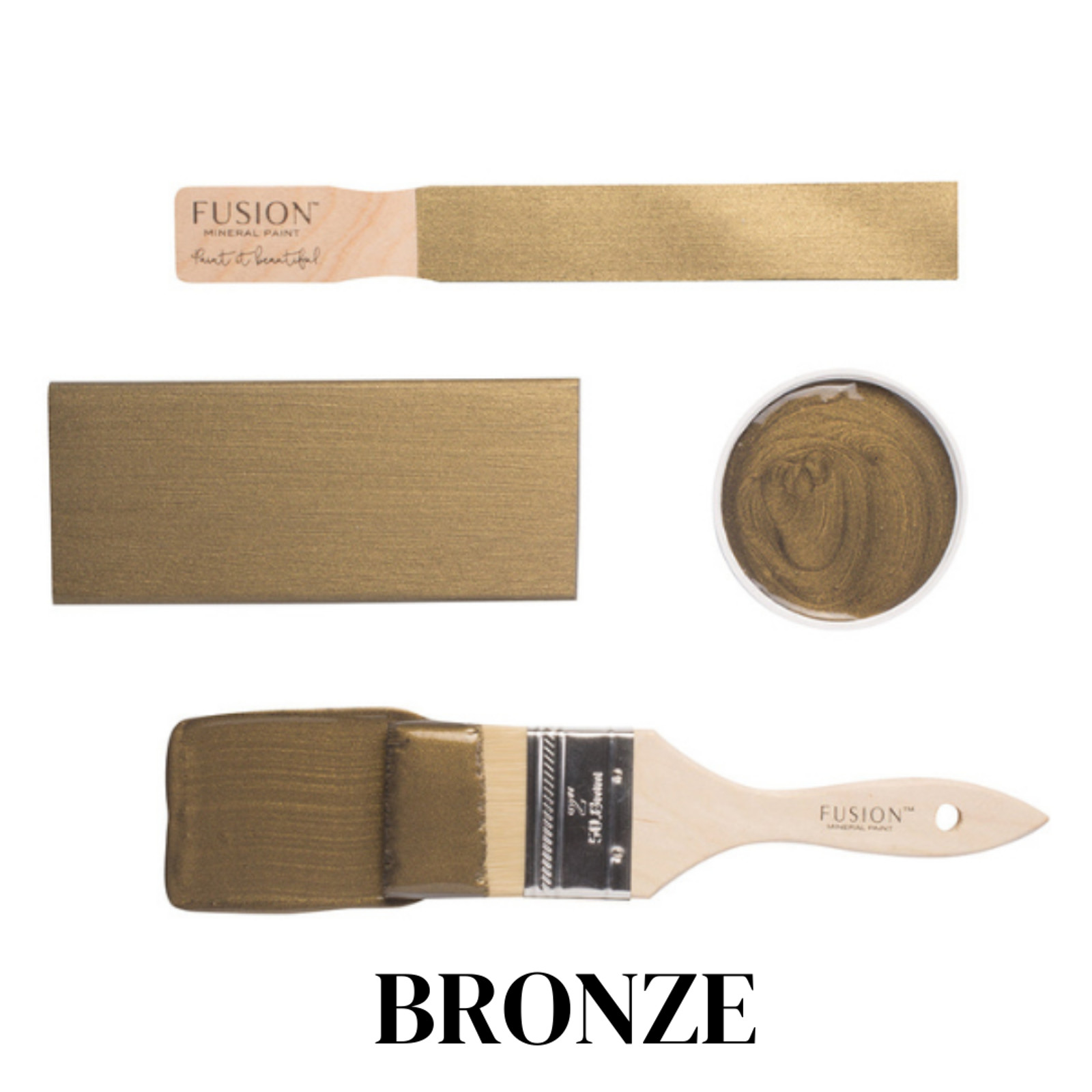 Bronze - Metallics Fusion Mineral Paint 250 ml Upcycling Furniture Paint