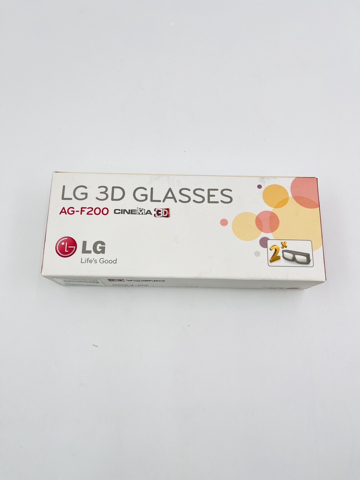 LG 3D Glasses  AG F200 Cinema Glasses 2 Pair NEW