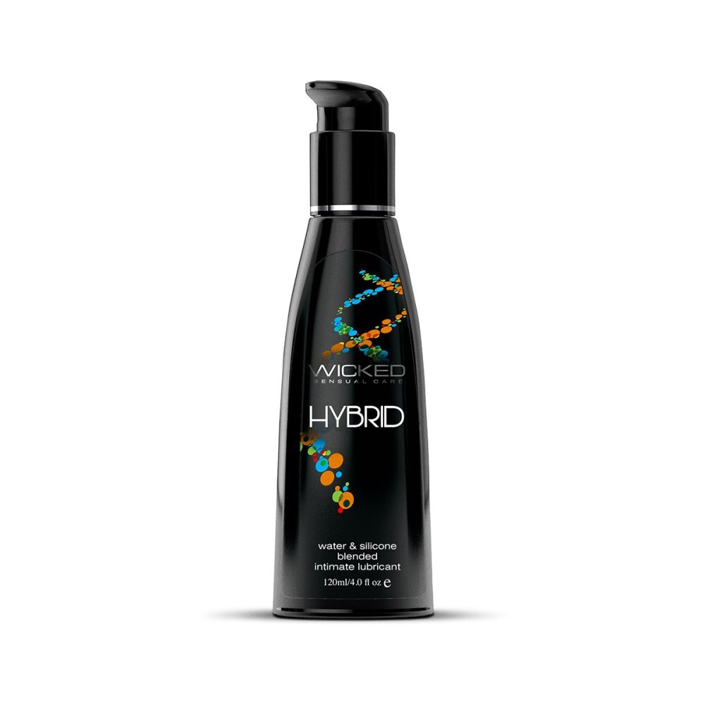 Wicked Hybrid Lube WATER-BASED and SILICONE Sex Lubricant Fragrance Free 4oz