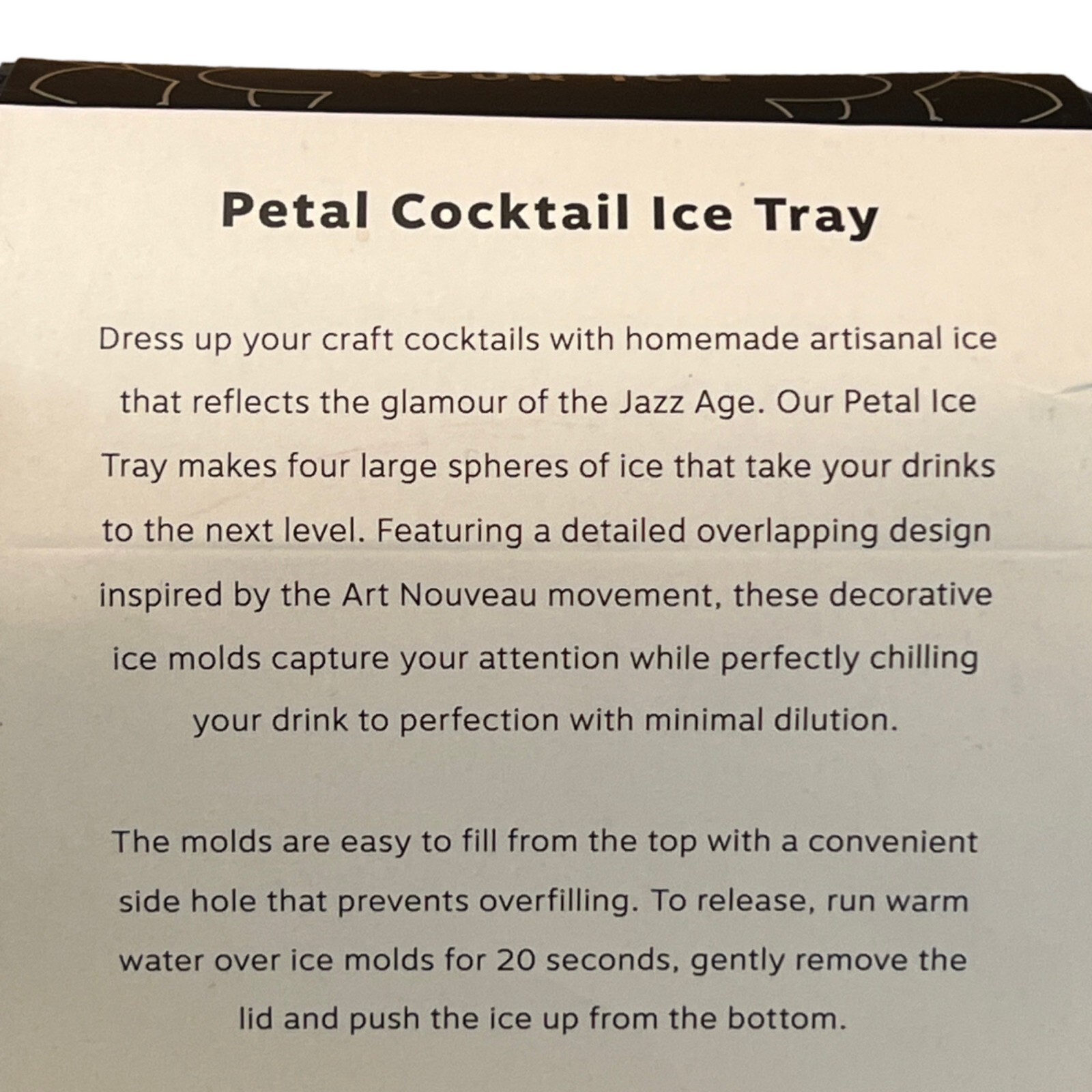 W&P Peak Petal Cocktail Ice Tray