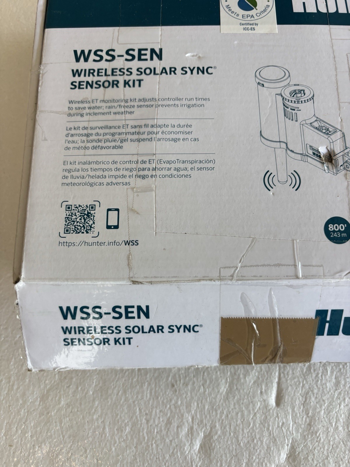 Hunter WSS-SEN Wireless Solar Sync Rain Sensor Kit