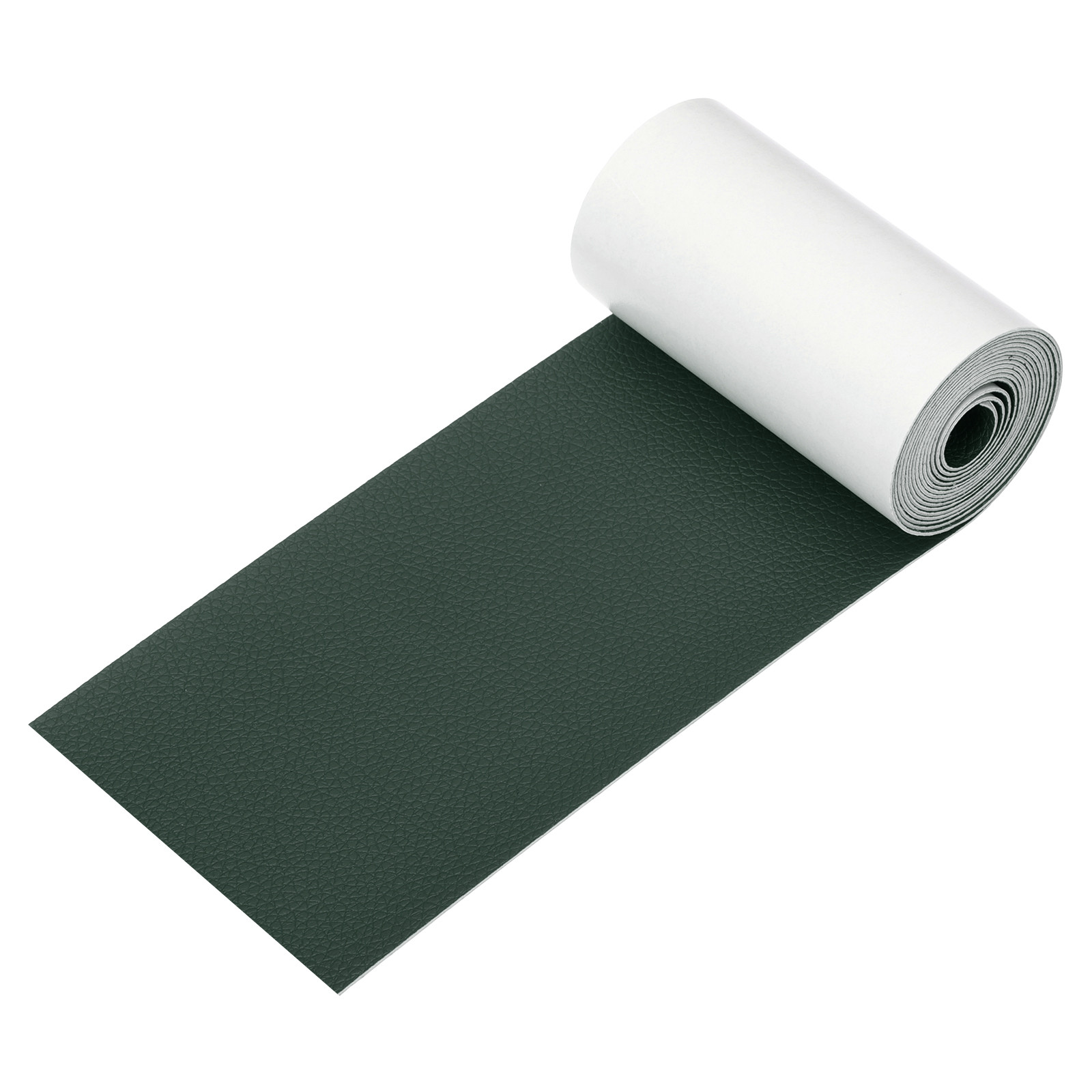 Leather Patches for Furniture, 3.2 x 61 Inch Self Adhesive Tape, Dark Green