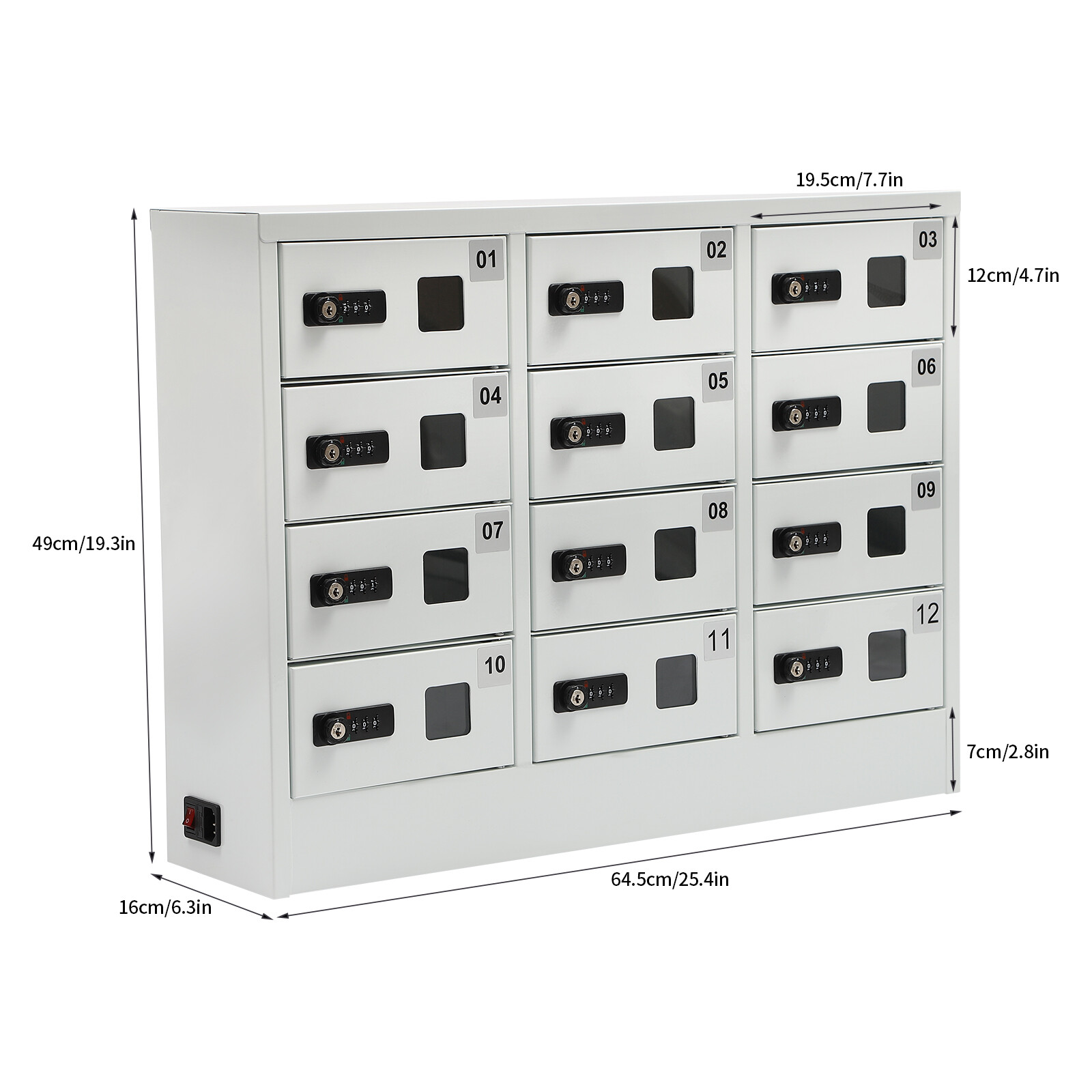 Cellphone Locker Charging Station ipad Mini STORAGE Locker Assignment Pad Lock