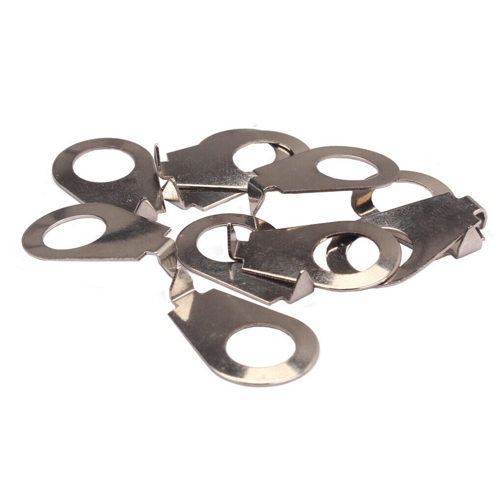 10pcs Meric Size Chrome 8.5mm Guitar Knobs Pointer Plate Knob Position Indicator