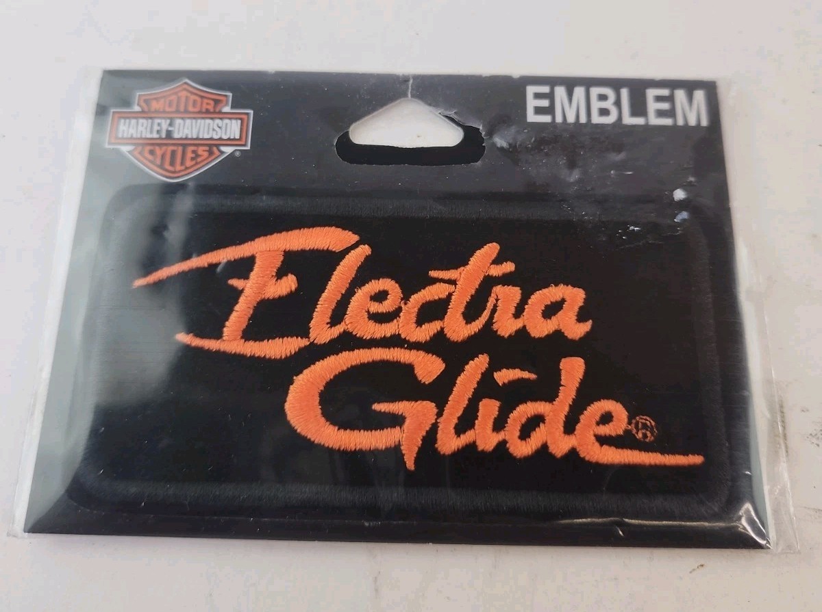 Harley Davidson Electra Glide Motorcycle Vest Patch Emblem 4" x 2" EM1056642