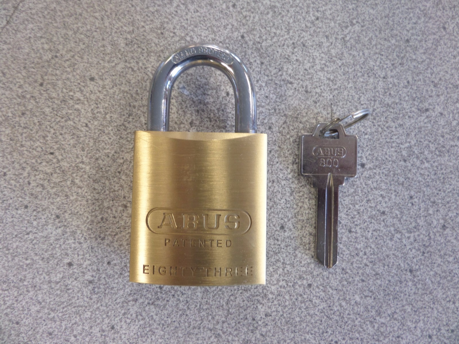 ABUS 83/45-800 WEISER E WR5 KEYWAY REKEYABLE BRASS PADLOCK