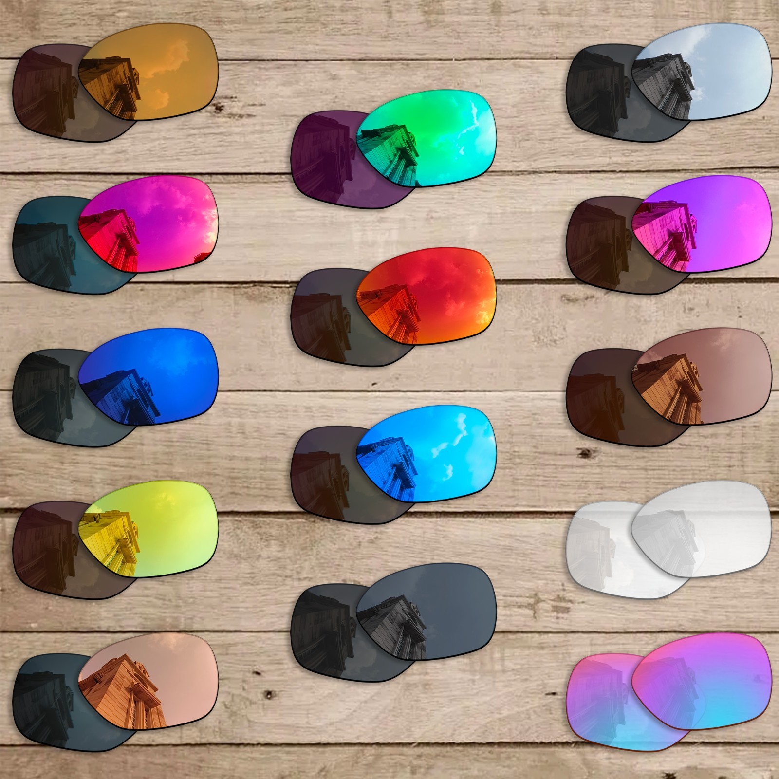 Anti-Scratch Polarized Replacement Lenses for-Oakley Overtime 9167 Sunglass