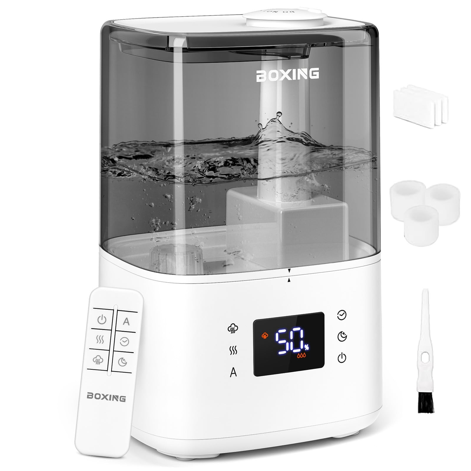 BOXING Warm and Cool Mist Humidifiers for Bedroom Large Room Home,Air Humidifier