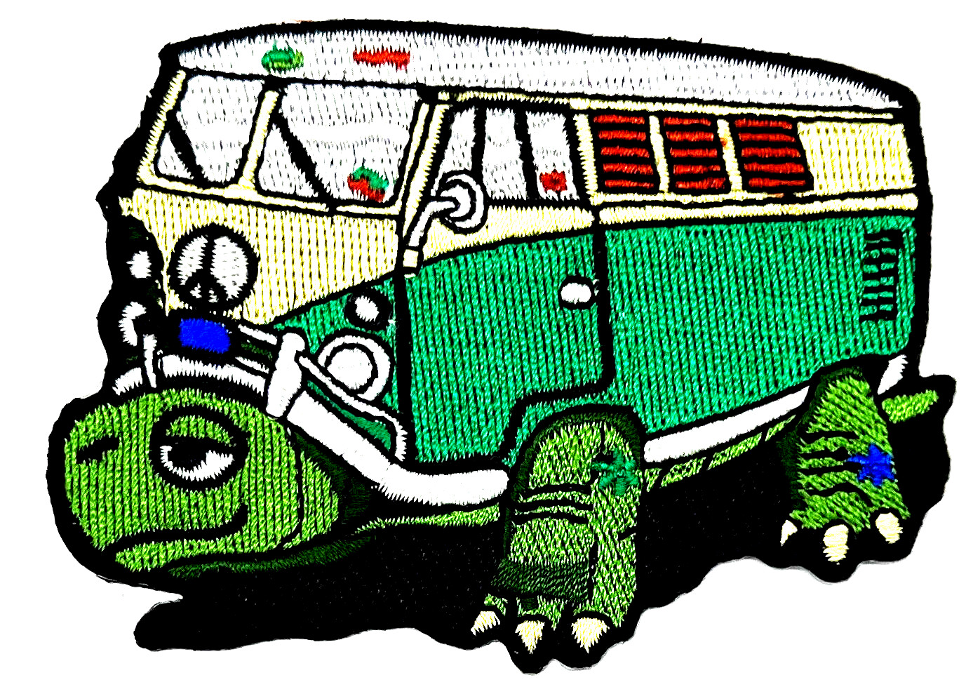 Grateful Dead Turtle Bus Embroidered Rock Iron on Patch Applique