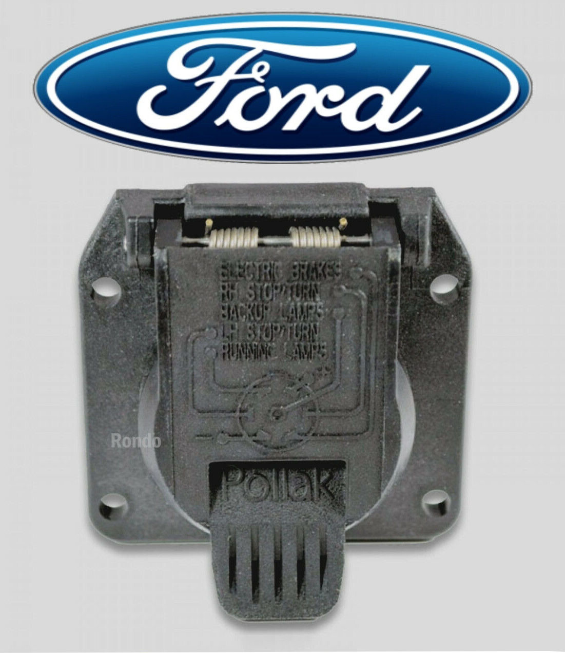 FORD 7 way RV plug Vehicle side Light Plug Socket 7flat pin OEM replacement