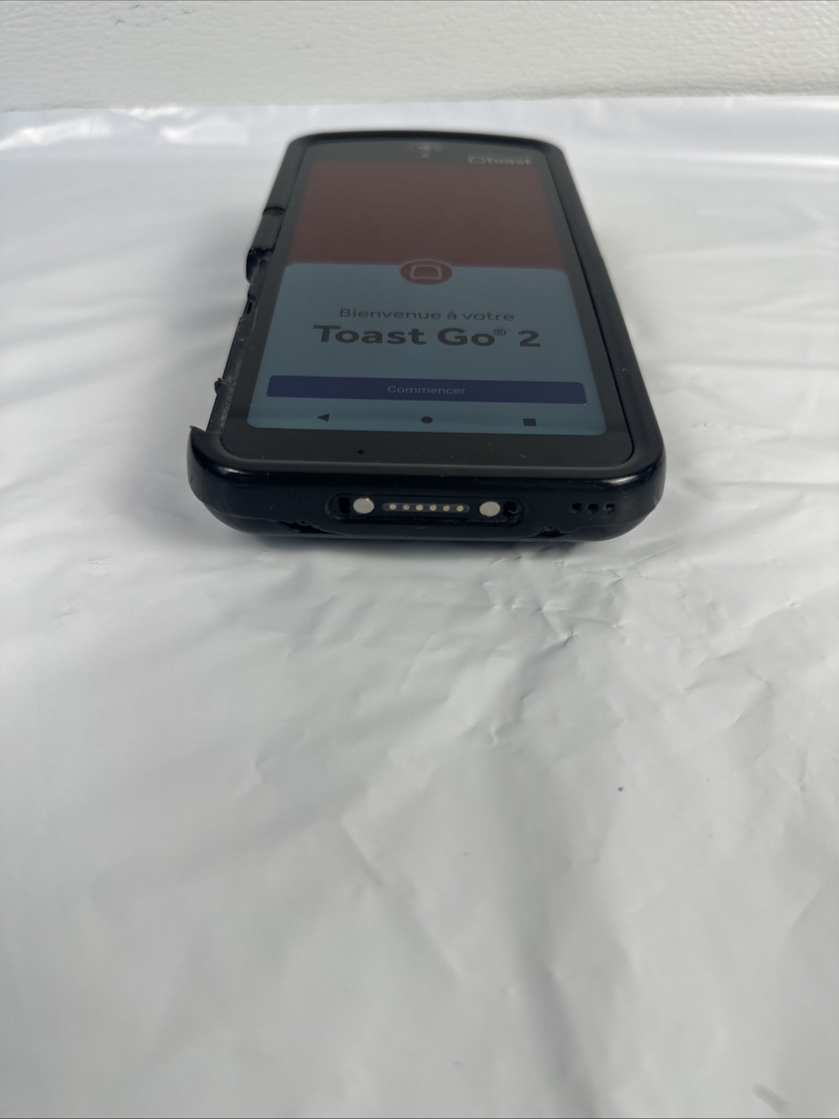 Toast Go 2 TG200 Handheld POS - Tested Working - Charging Cable - Case Damage