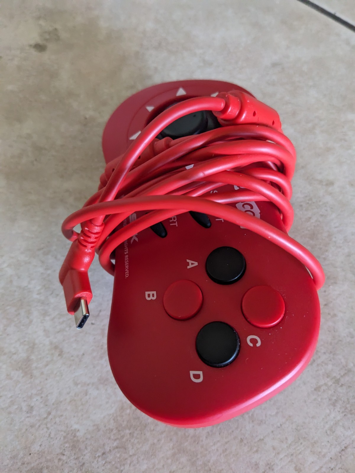 UNICO MVS Mini Pad Controller Red SNK Model CP3