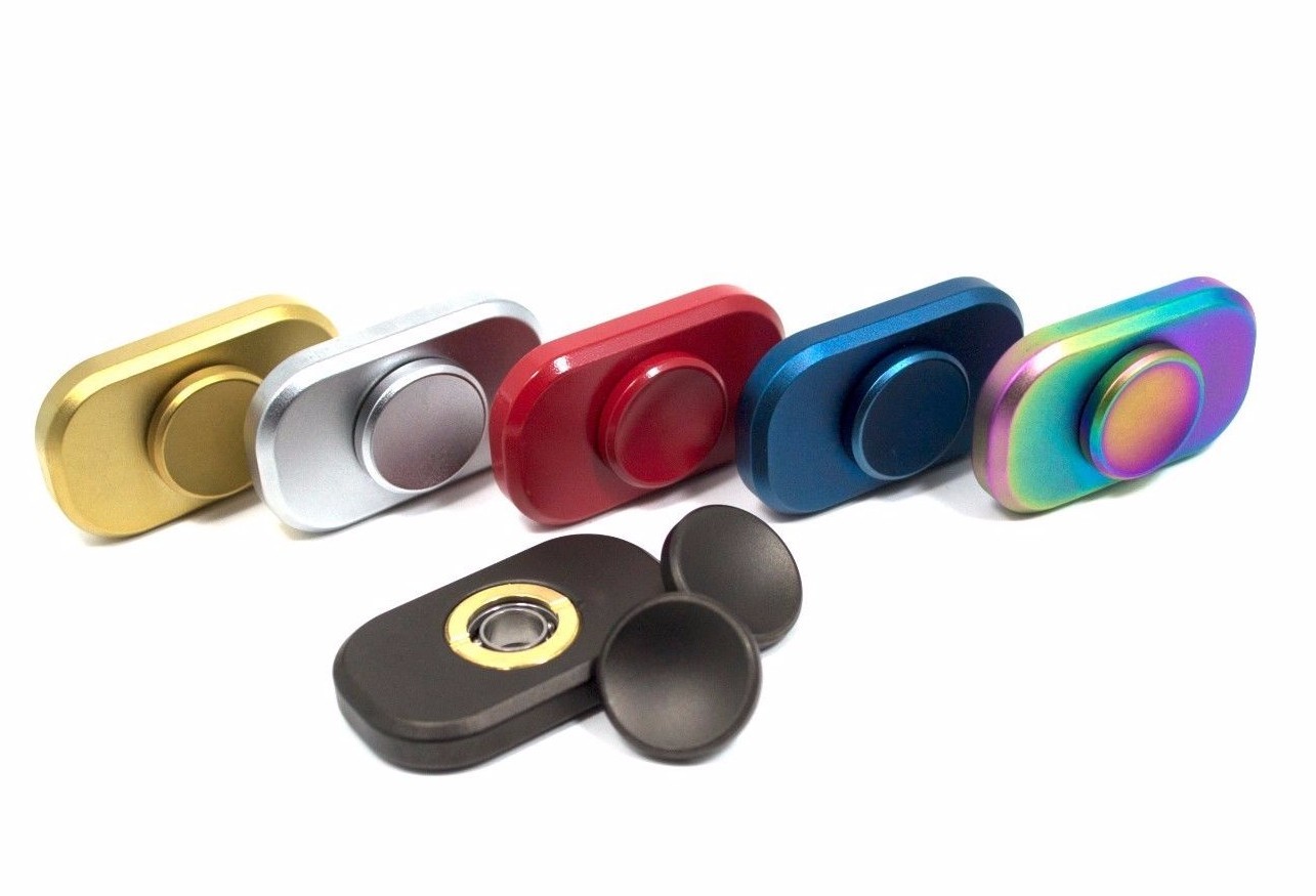NEW Mini Bar EDC Covert Brass Metal Fidget Spinner R188 Bearing LEAD-FREE Gift