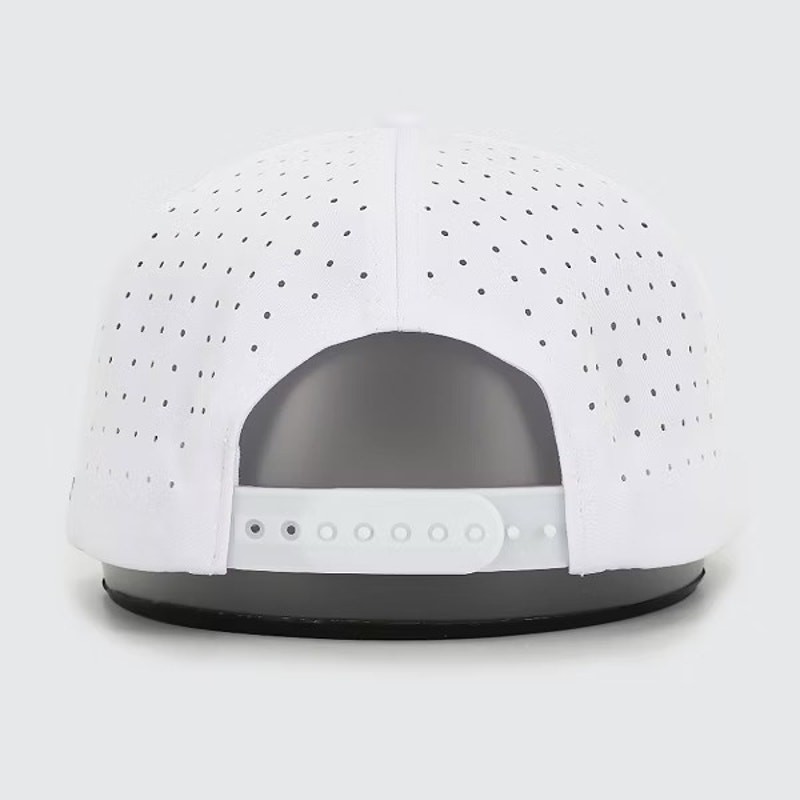 Waggle The Goat Hat - White: Back Snap Adjustable Baseball Cap