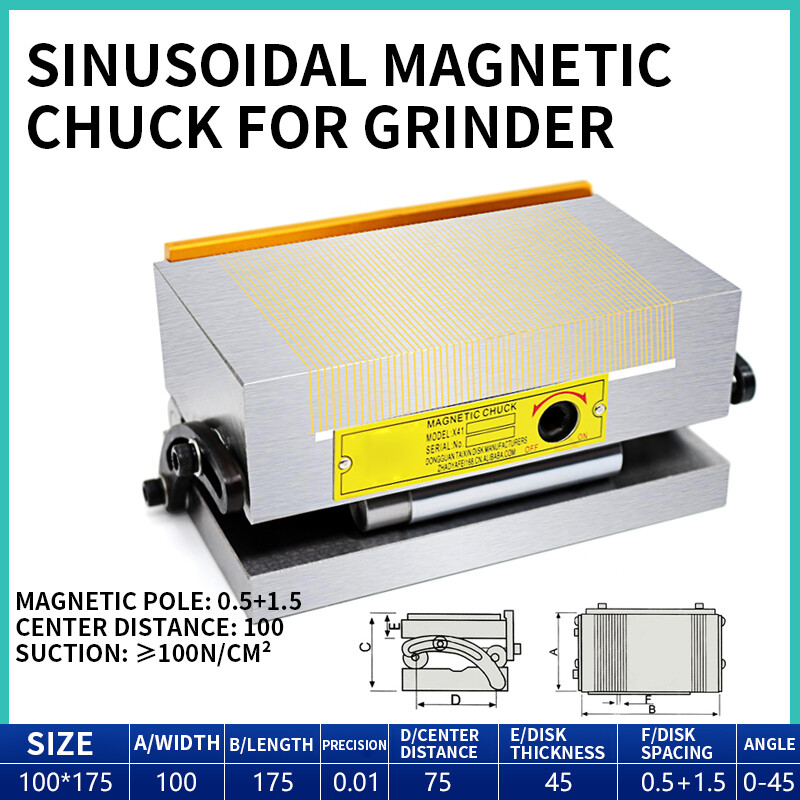 Magnetic Table Sine Disk 100*175 One-piece Ultra-thintable Chuck Grinder Disk