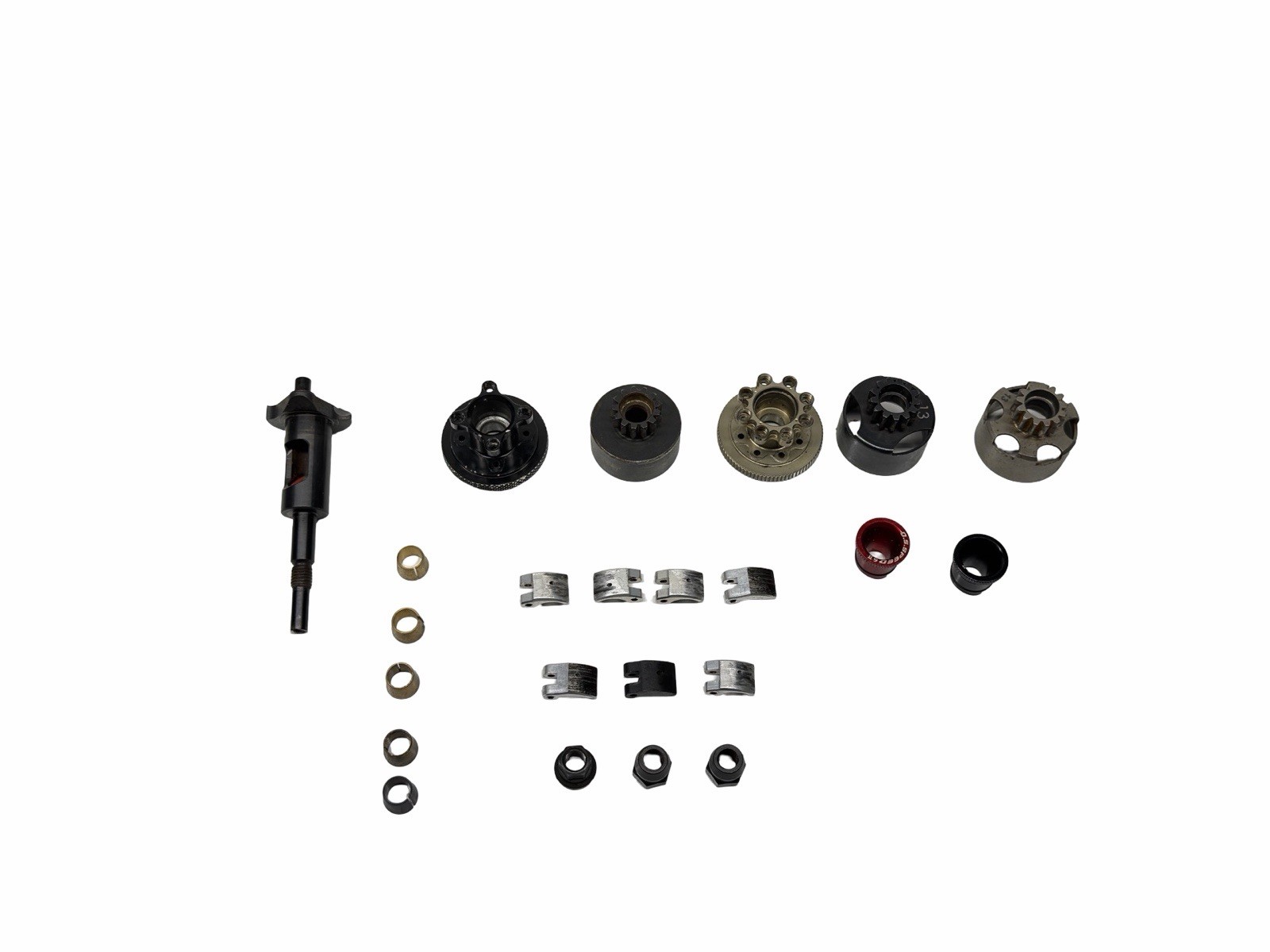 Small Random Nitro Engine Part Lot (Clutchbell, Shoes, Etc) For 1/8 Scale #17679