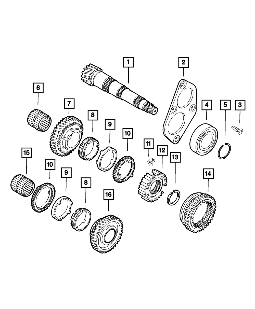 Genuine Mopar Needle Bearing 68136874AA