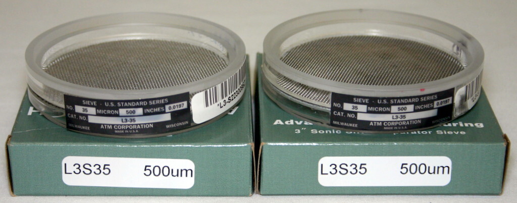 ADVANTECH 3" DIAMETER CLEAR ACRYLIC SONIC SIFTER SEPARATOR SIEVE , L3S SERIES