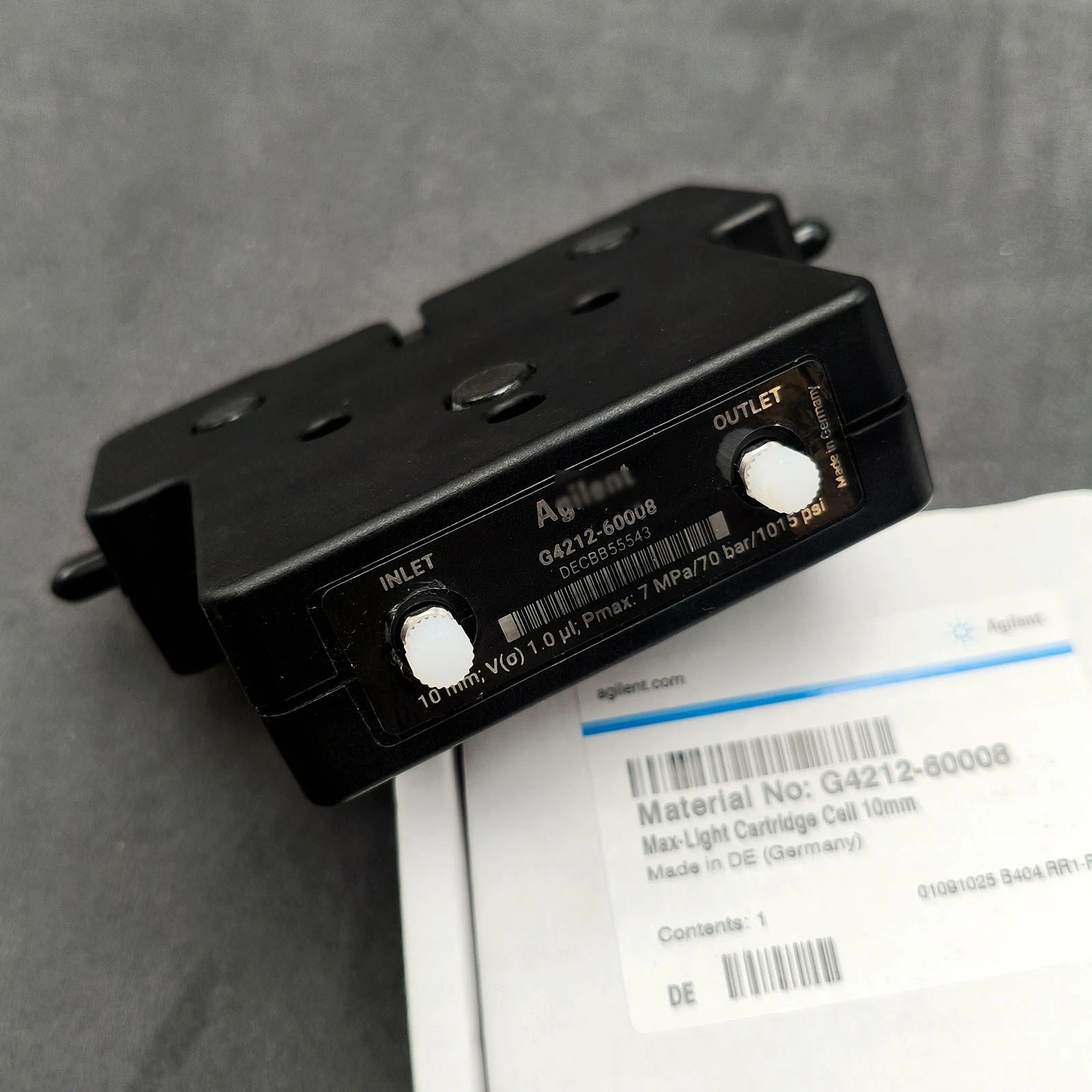 1PIECE NEW AGILENT LIQUID CHROMATOGRAPHY FLOW CELL G4212-60008 Fast delivery