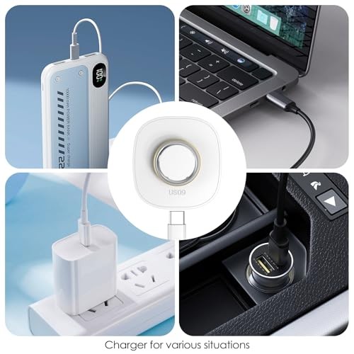 Compatible with Oura Ring 4 Charger, Not Suitable for Oura Ring Size 11 White