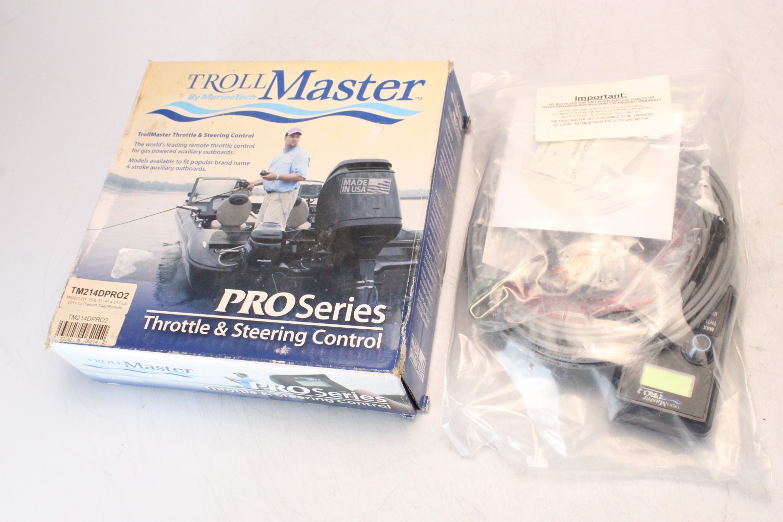 NEW! MarineTech 2011 2012 & UP TrollMaster Throttle & Steering Control 15 20 HP