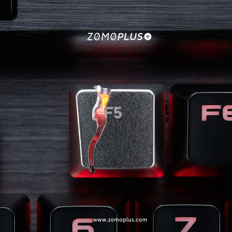 DIY Alloy Single F5 Split Keycap Key Cap Light Transmission For Cherry MX