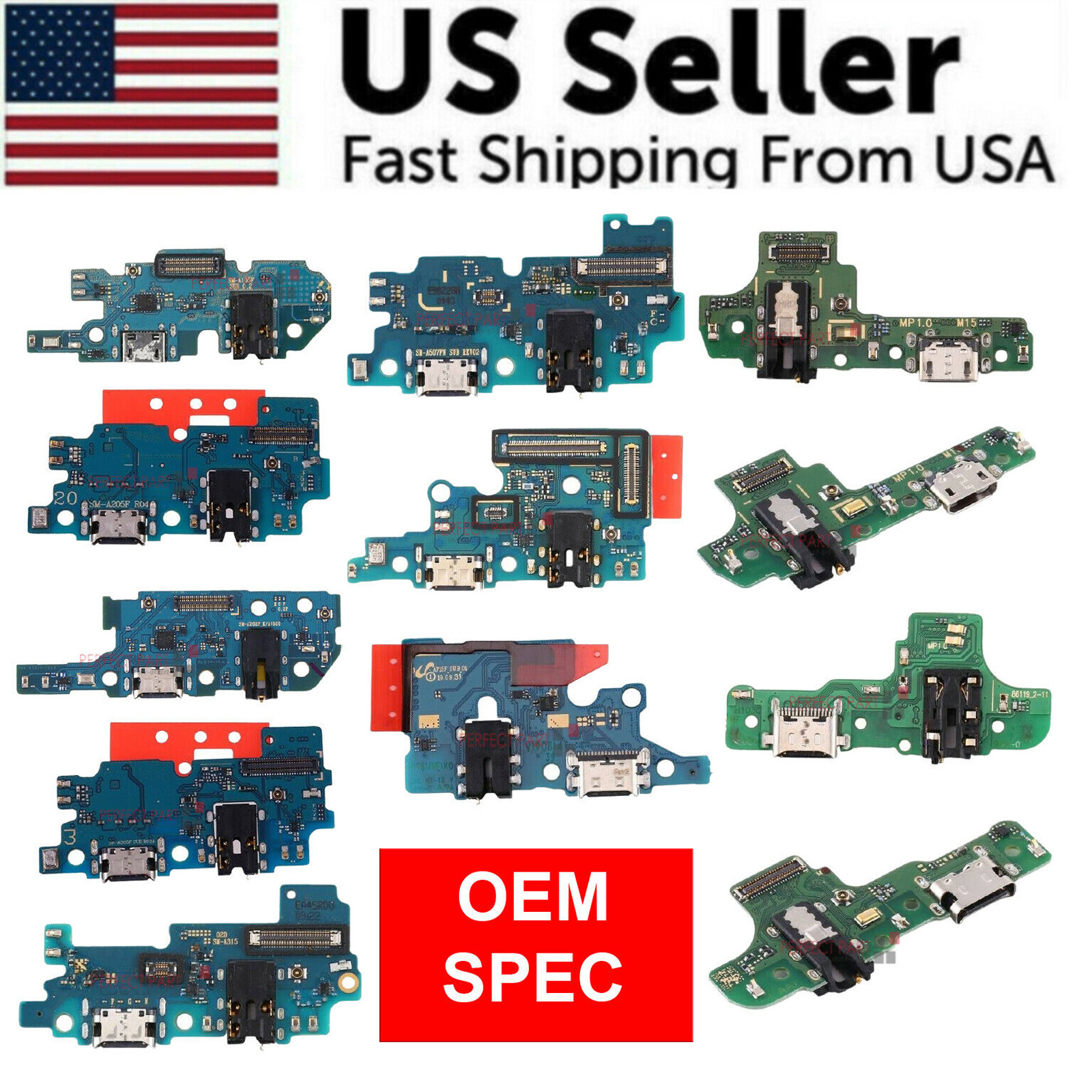 OEM Charging Port Mic Flex Cable For Samsung Galaxy A10 A20 A30 A31 A50 A70 A71