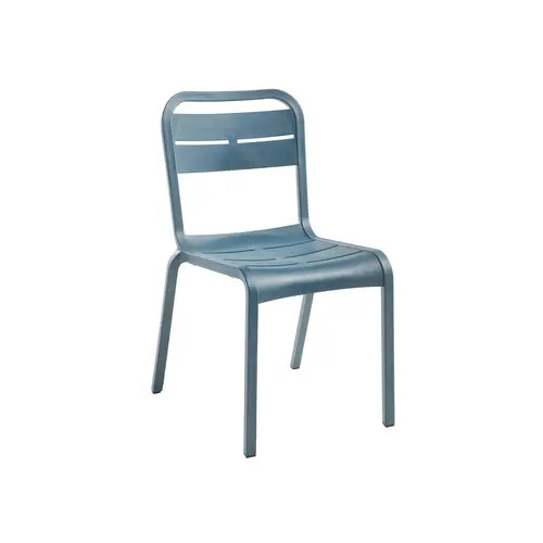 Grosfillex UT110784 Cannes Mineral Blue Indoor/Outdoor Stacking Chair-18 Per Set