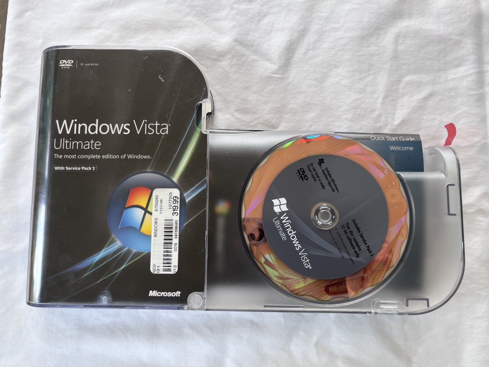 Microsoft Windows Vista Ultimate Full 32 Bit & 64 Bit DVDs