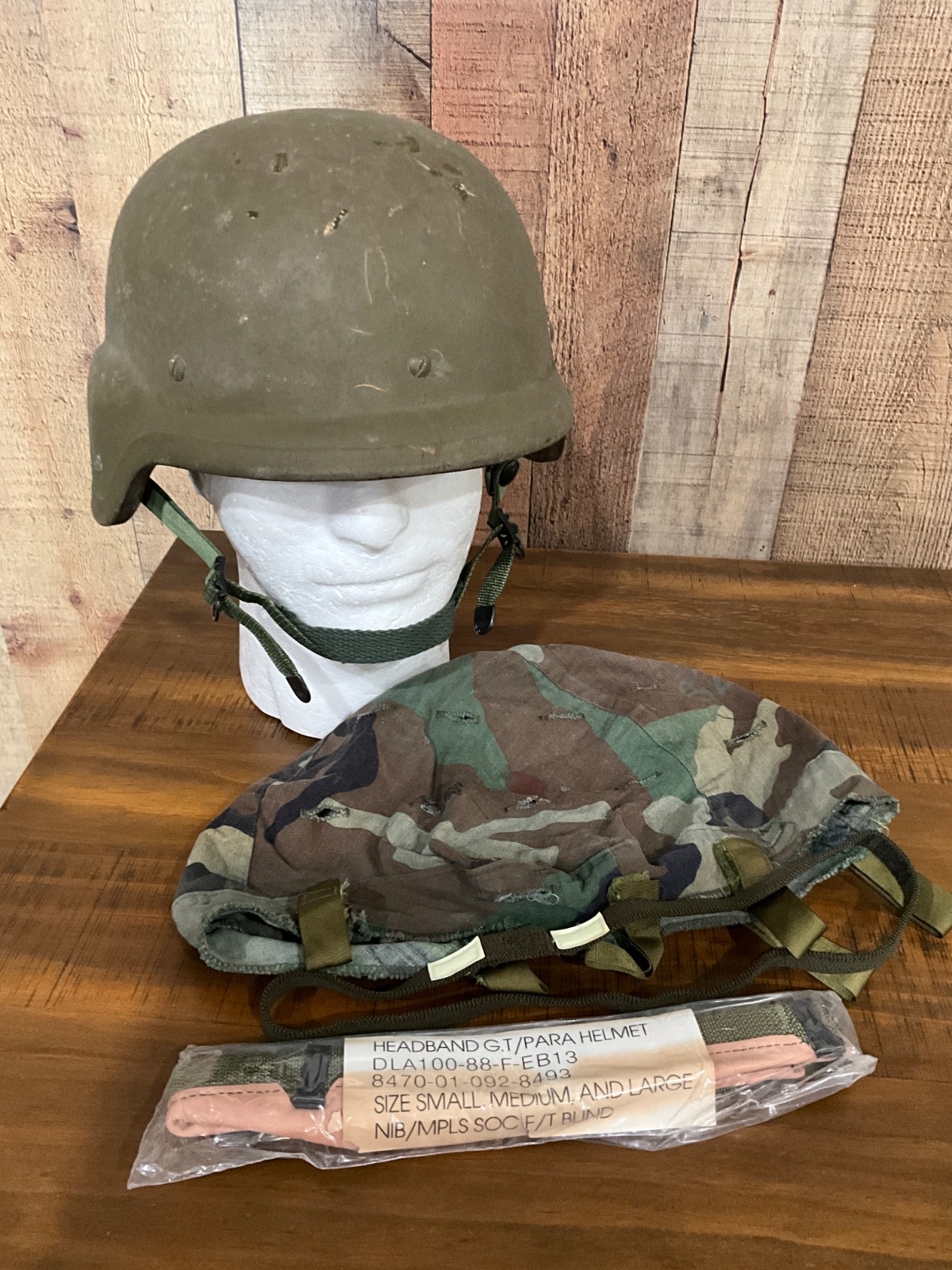 PASGT Helmet MEDIUM Complete M81 Woodland