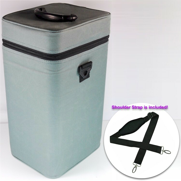 Lined Hard Storage Rectangle Box Case for Microscopes 6-1/2" x 8-1/8" x 14-1/4"