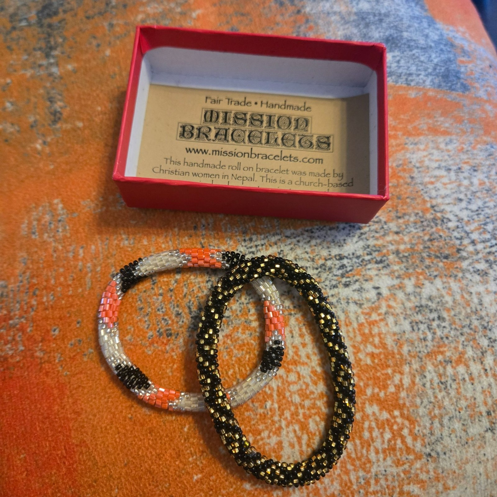 Mission Bracelets Handmade Beaded Bracelets 2-Pieces