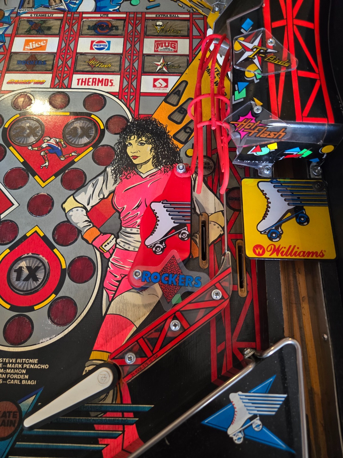 Refurbished Rollergames Pinball Machine (Williams) 1990