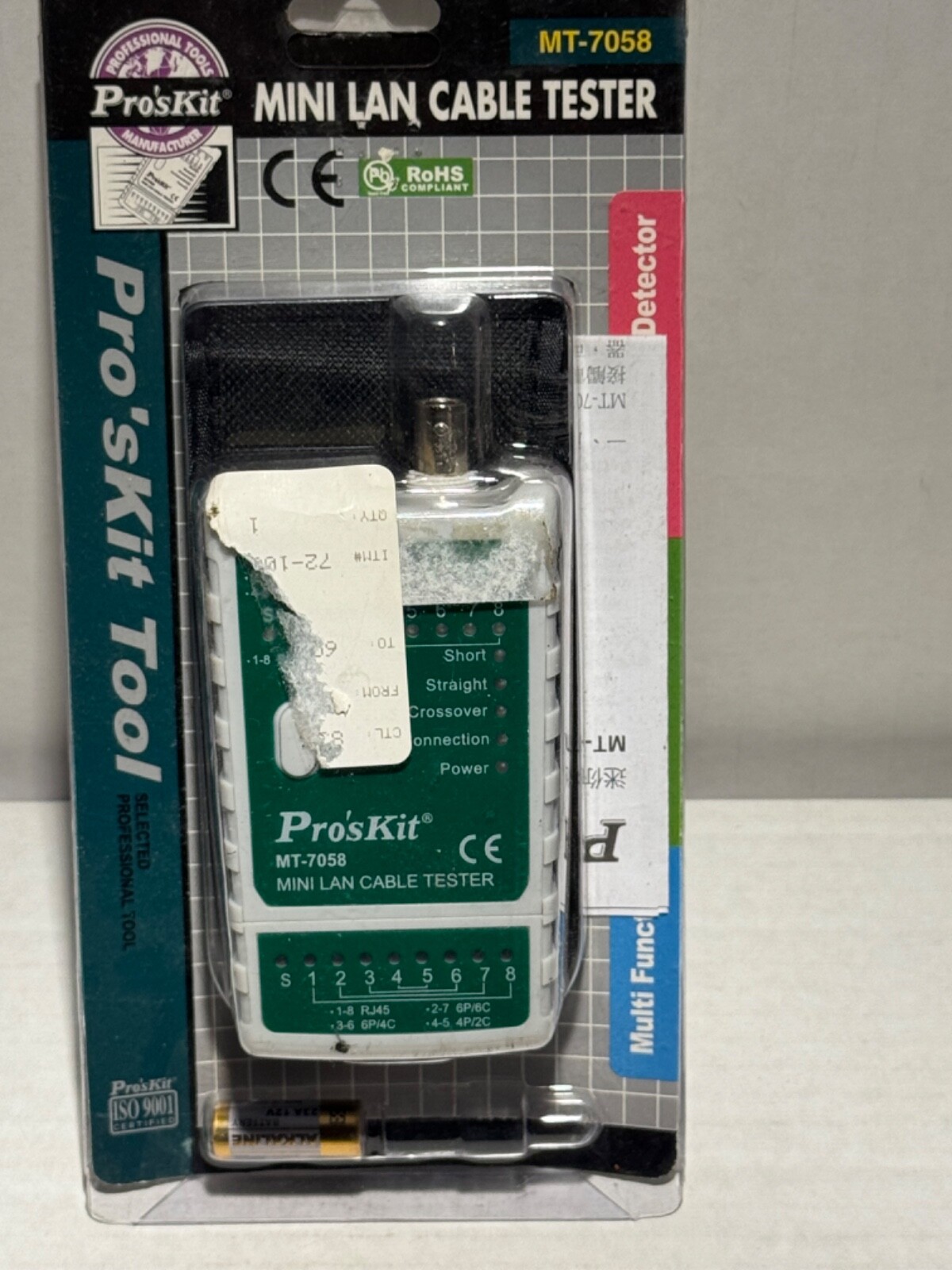 ProsKit MT-7058 3-In-1 Multifunctional Mini Lan Cable Tester