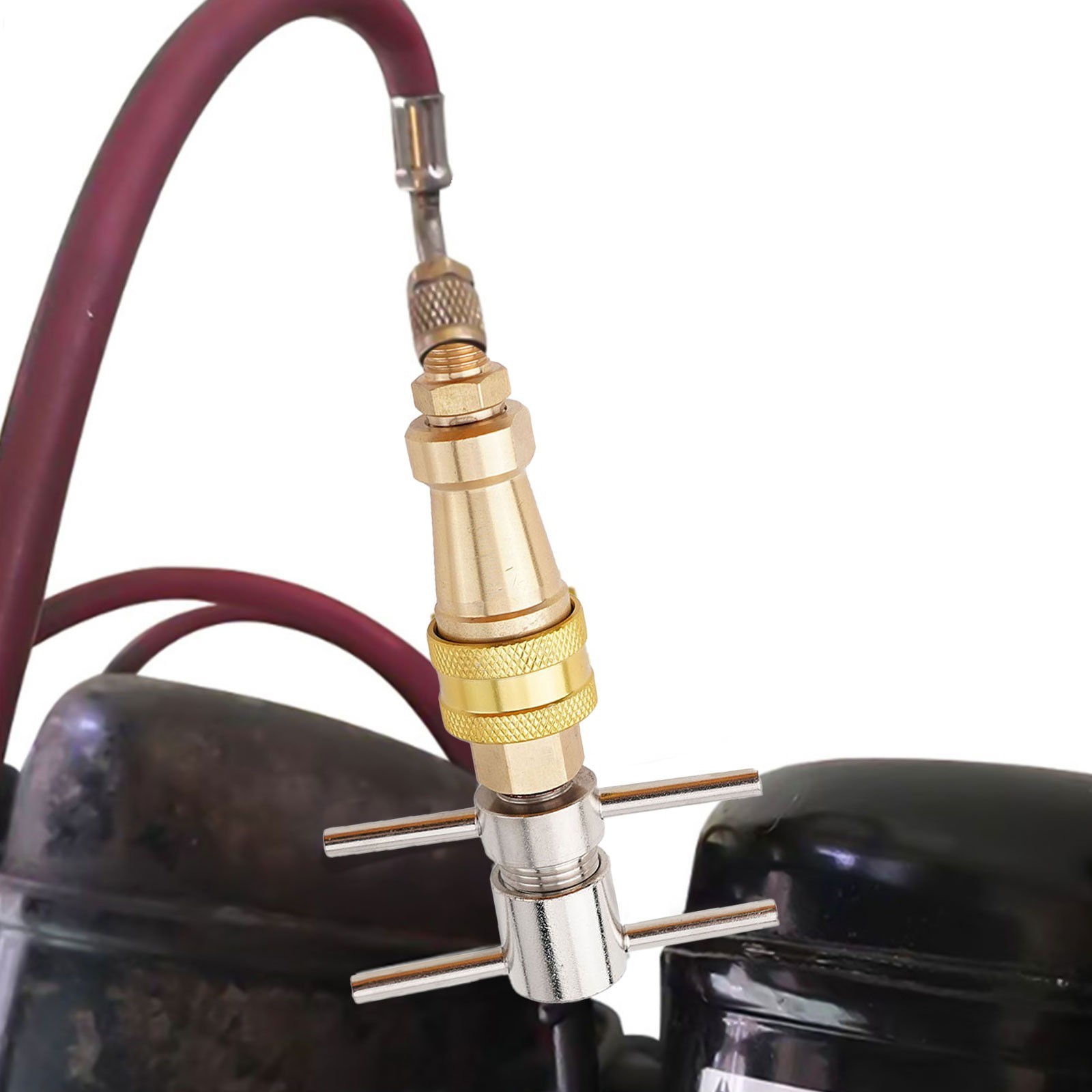 Efficient Refrigerator Quick Connector 1/4 inch Brass Washer Quick Coupling