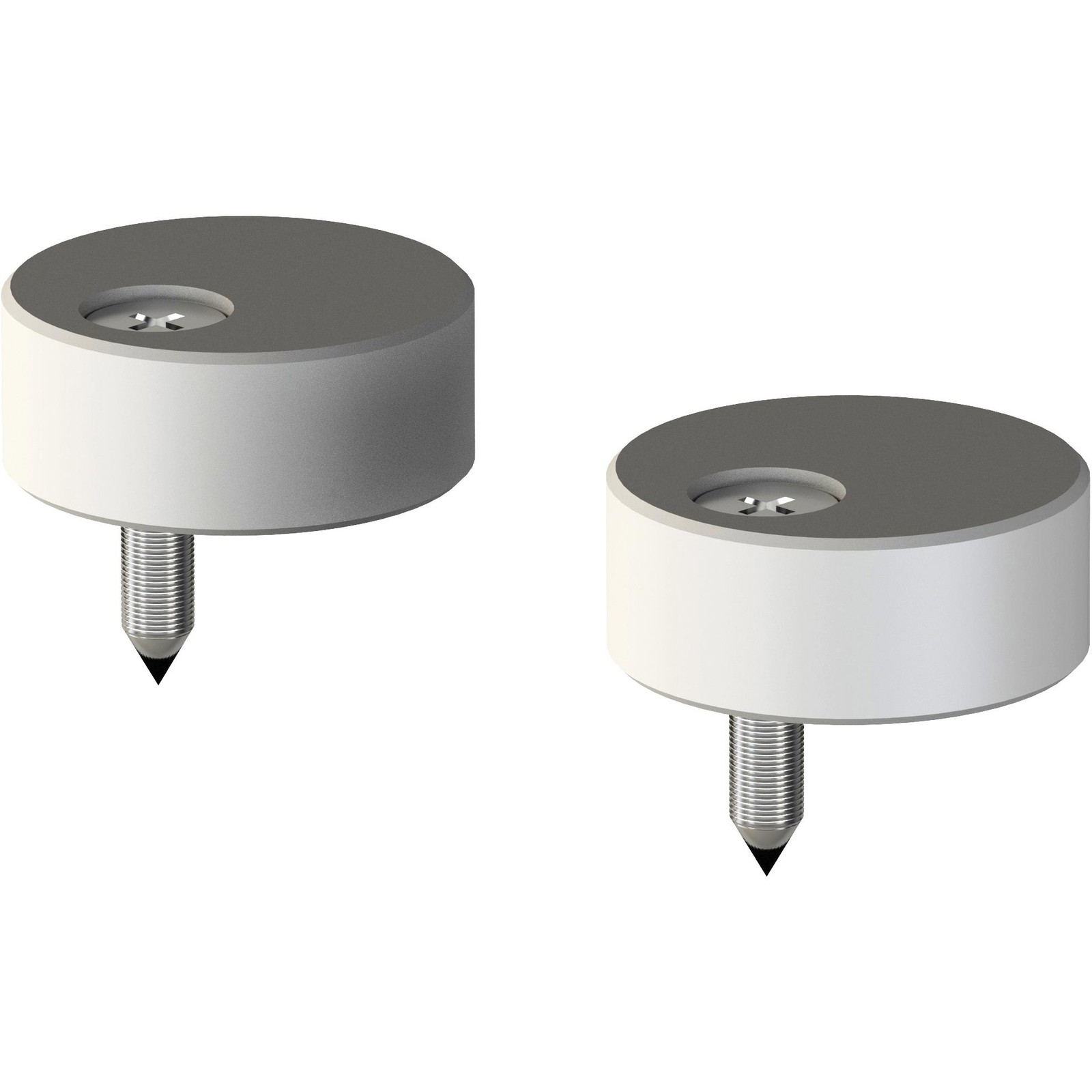 Anti-Jump Discs for Sliding Doors, Gray by Stone Harbor Hardware