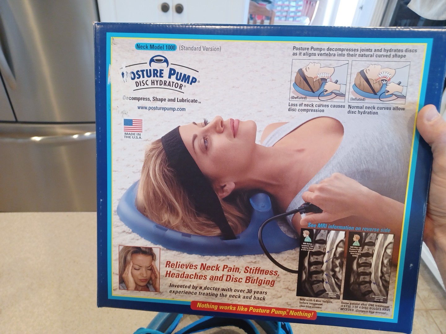 Posture Pump Neck Exerciser Professional Model Original Box USA MADE