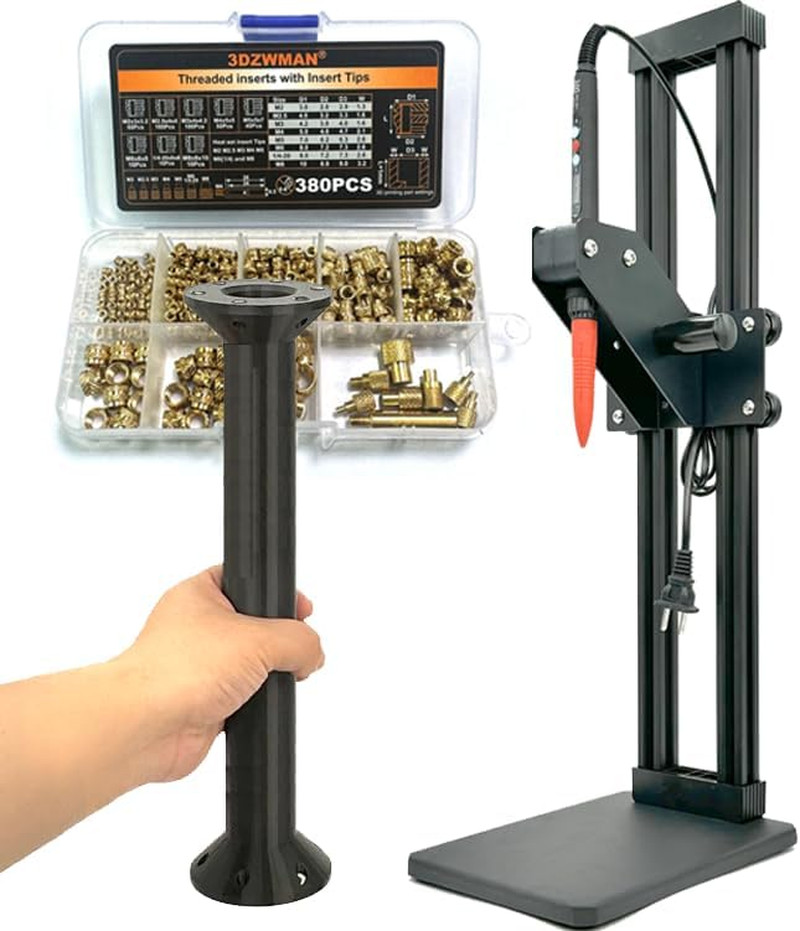 Vertical Heat Set Insert Tool (Insertion Height 410Mm) with 380PCS Threaded Inse