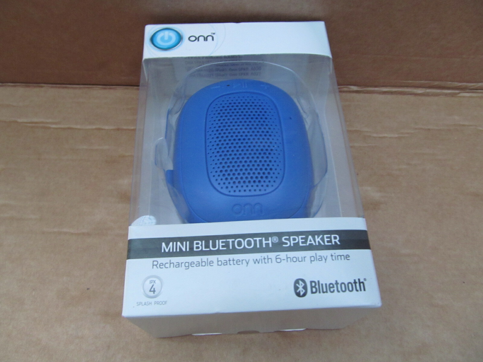 NEW Onn Mini Portable Bluetooth Speaker w/ hanging strap 6-hour batt ONA18AA021