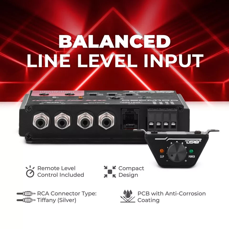 DS18 Digital Bass Processor 2-Channel Preamp Input Output Epicenter DBPM100.MX