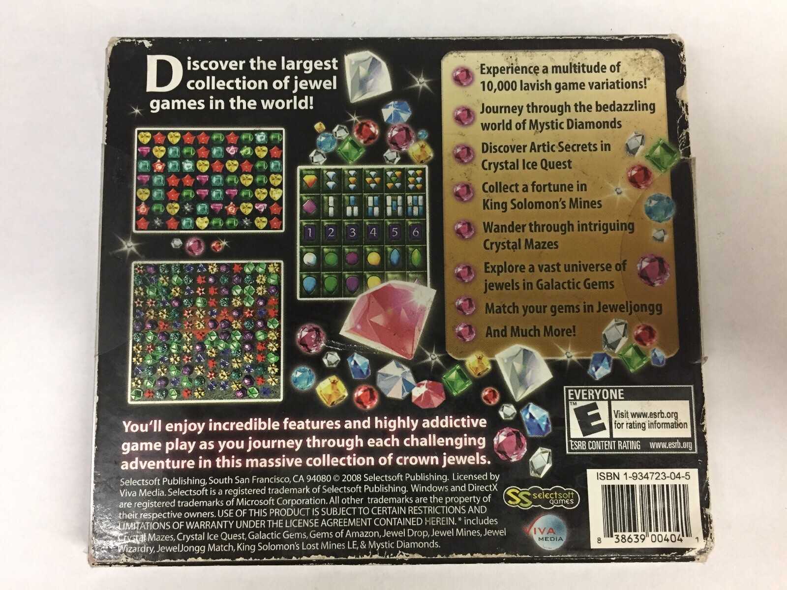 Crown Jewels 10,000 World's Largest Collection Game,(PC)**New, Free Shipping **