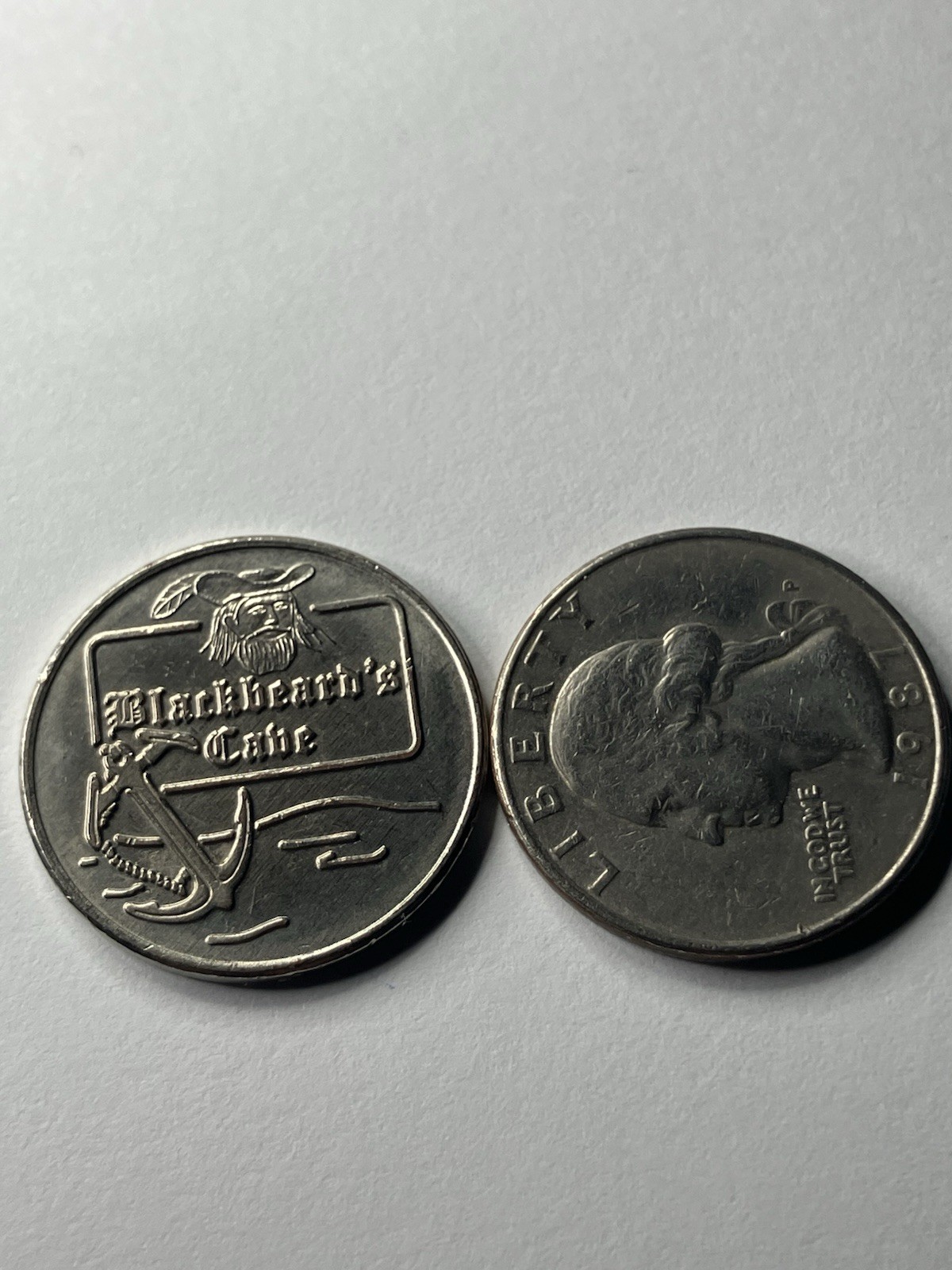RARE Blackbeard’s Cabe Arcade Token Defunct #uf1