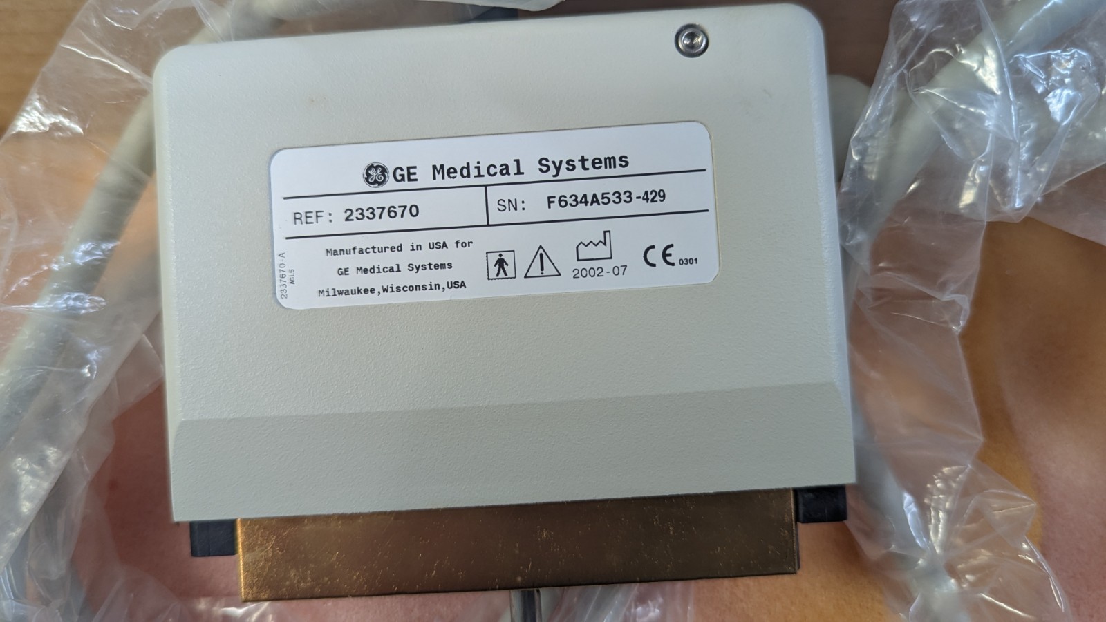 GE AC-L5 Linear Transducer - NEW