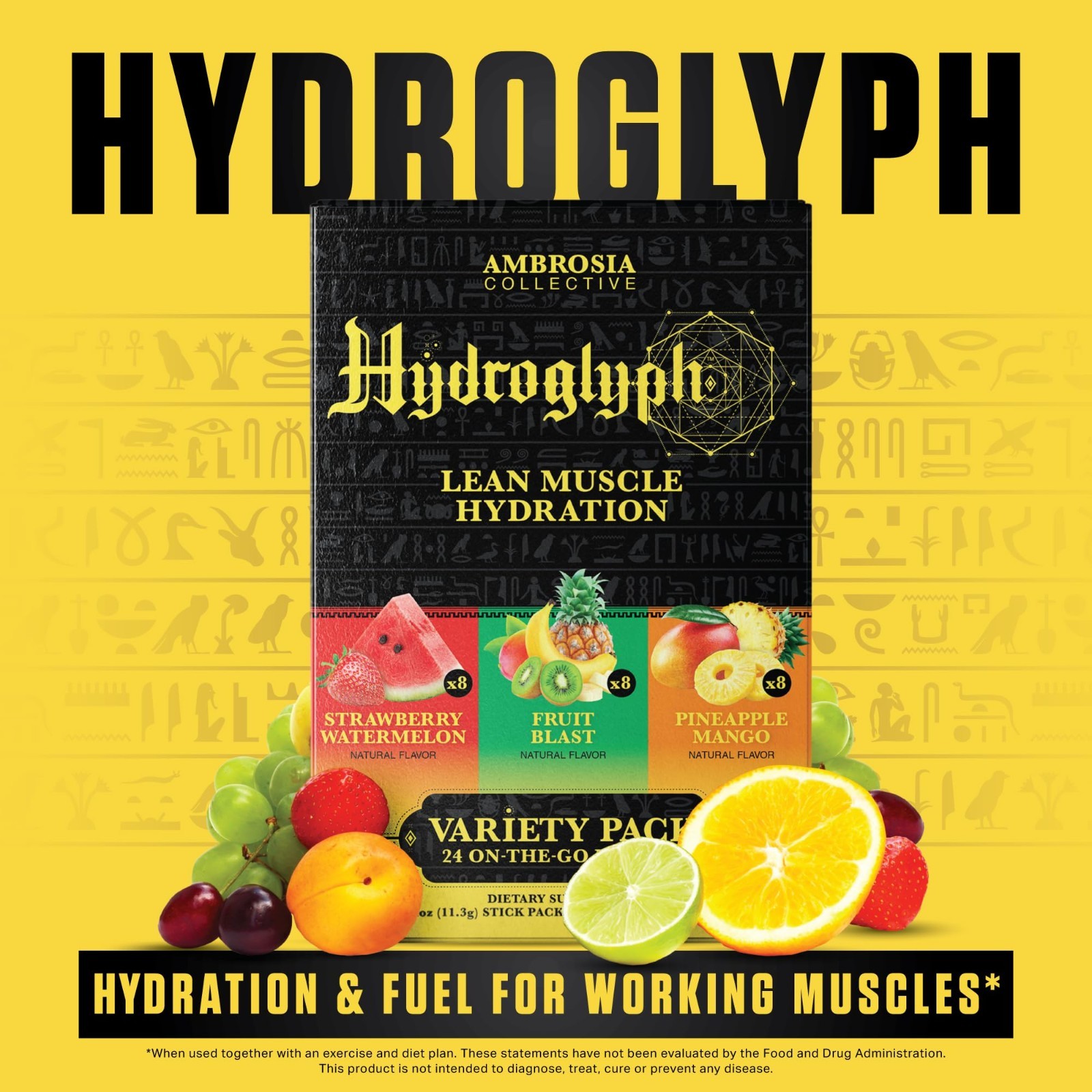 Electrolyte Powder for Fasting | EAA, BCAA & HMB | Sugar-Free Hydration | Vegan,