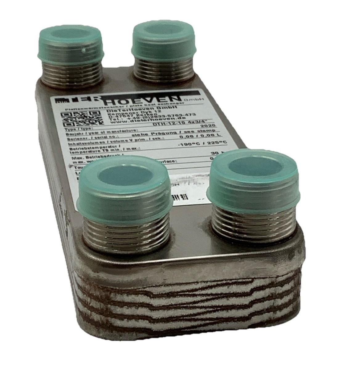 Dieterhoeven DTH-12-10 4X3/4” Plate Heat Exchanger