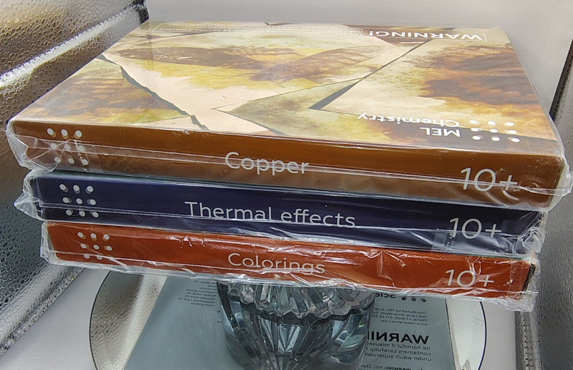 Lot of 3 - Mel Science Copper, Thermal Effects, Colorings Kits Homeschool B38