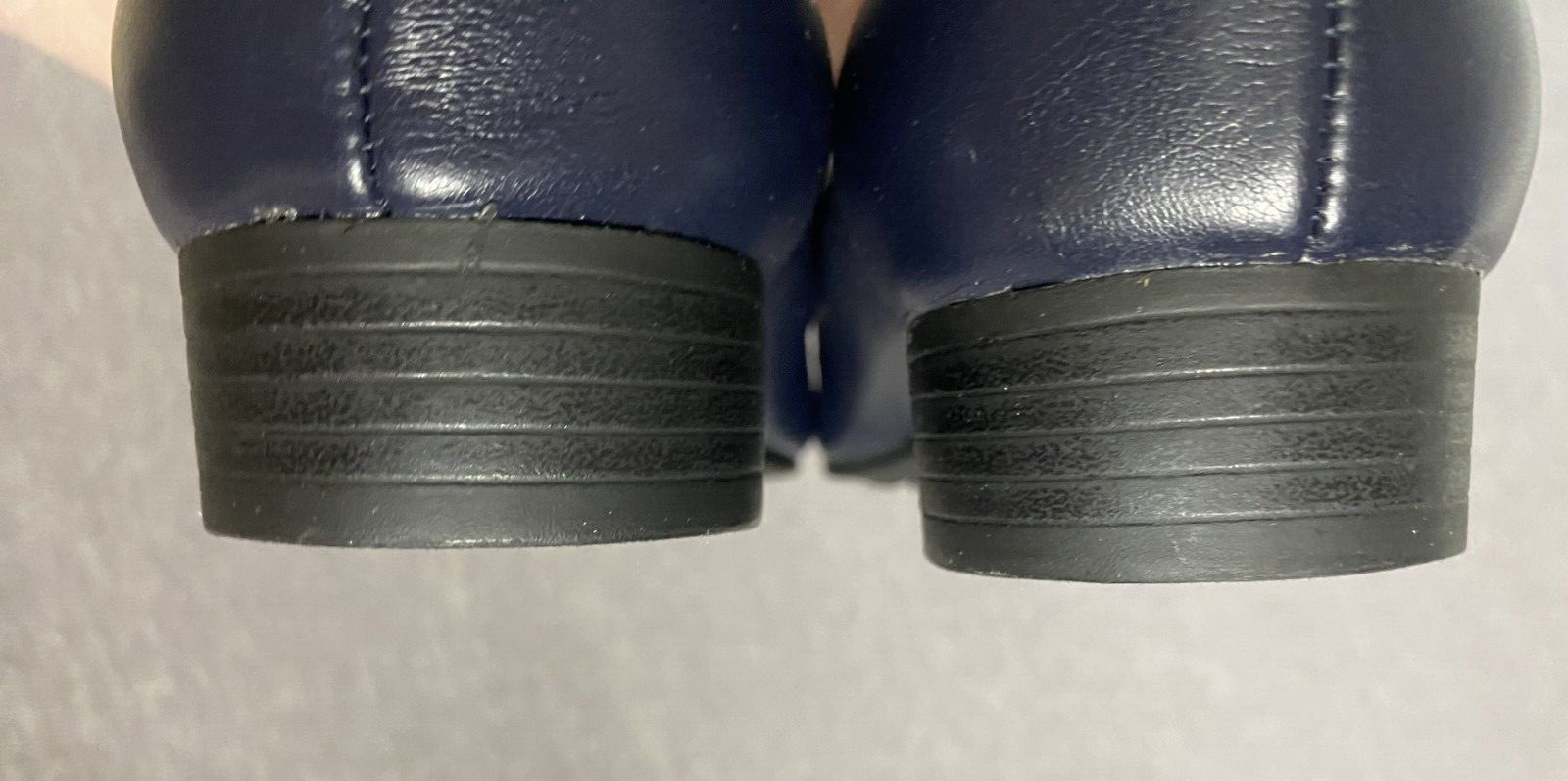 NEW Easy Street Shoes Aba Slip On Loafers Navy Stretch Womens 7.5W Super Flex