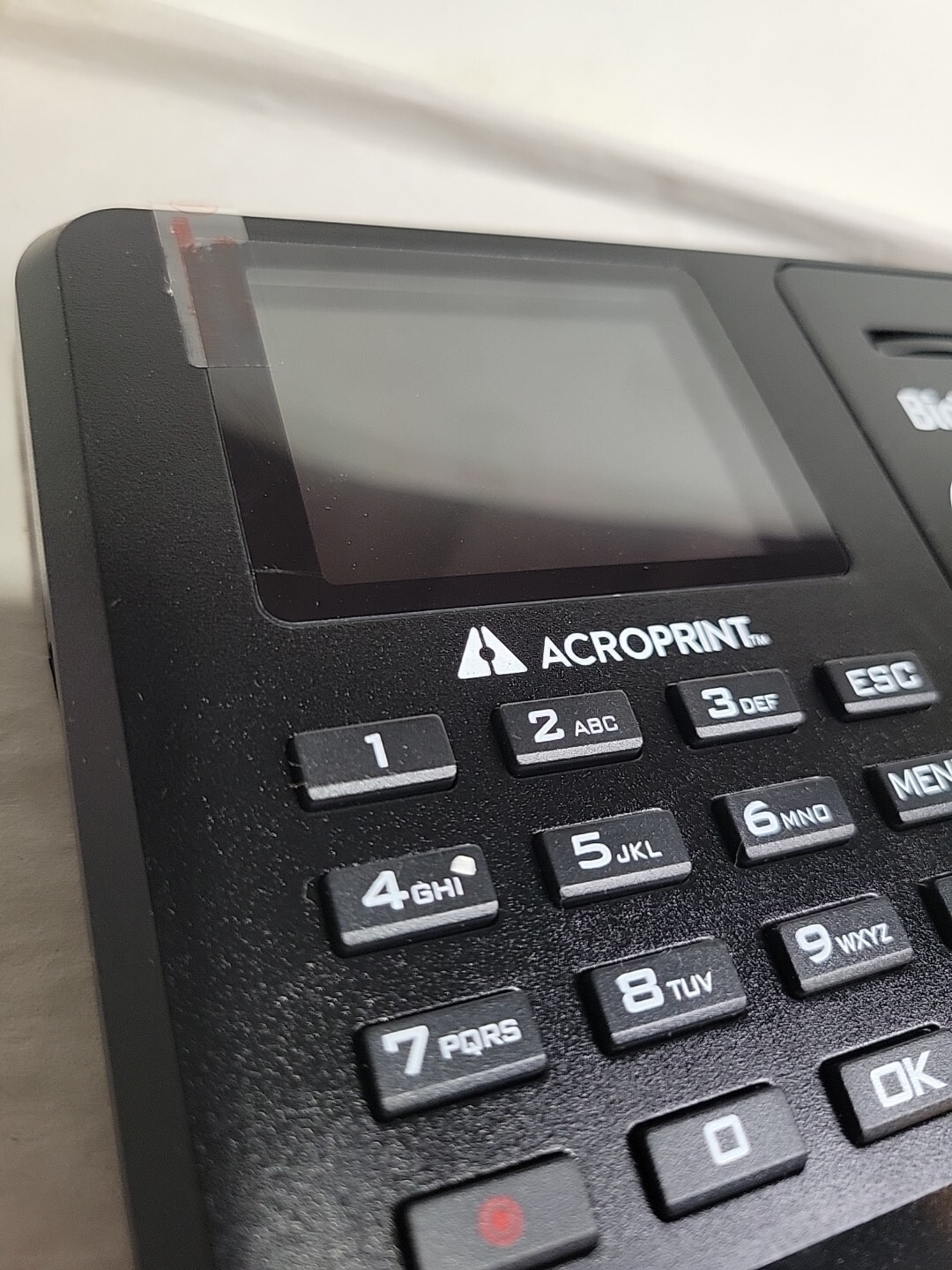 Acroprint BioTouch Time Clock Automatic Biometric Fingerprint OPEN BOX
