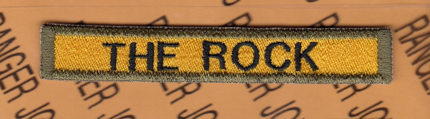 US Army THE ROCK 3rd Armored Div Kirchgoens Germany Armor tank ~4" tab patch c/e
